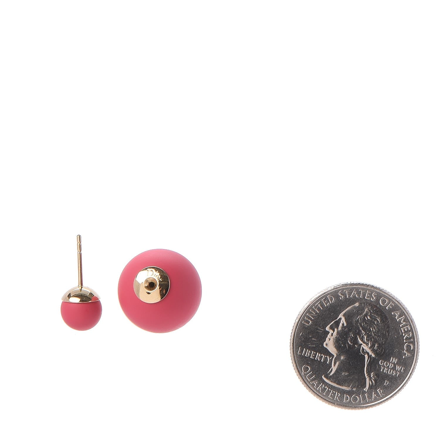 Christian Dior Mise En Dior Tribal Earrings Matte Pink 2 of 5