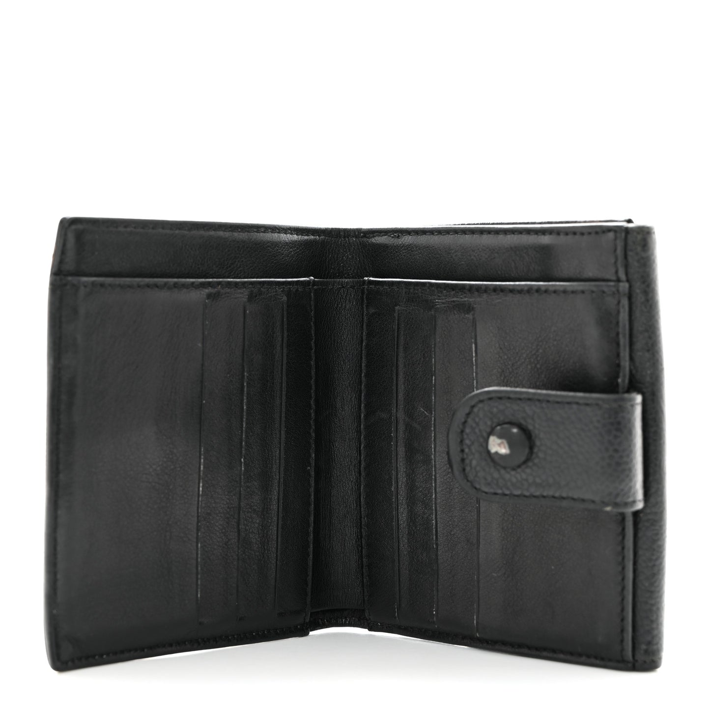 Caviar Timeless CC Compact French Wallet Black