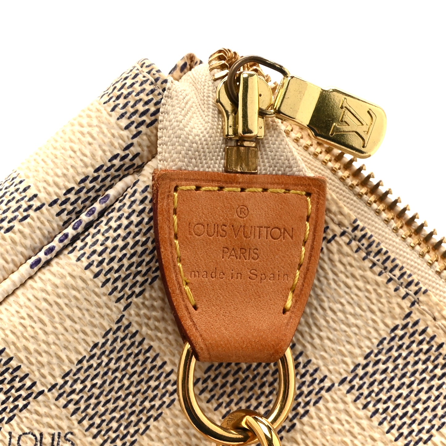 Damier Azur Accessories Pochette Long Strap