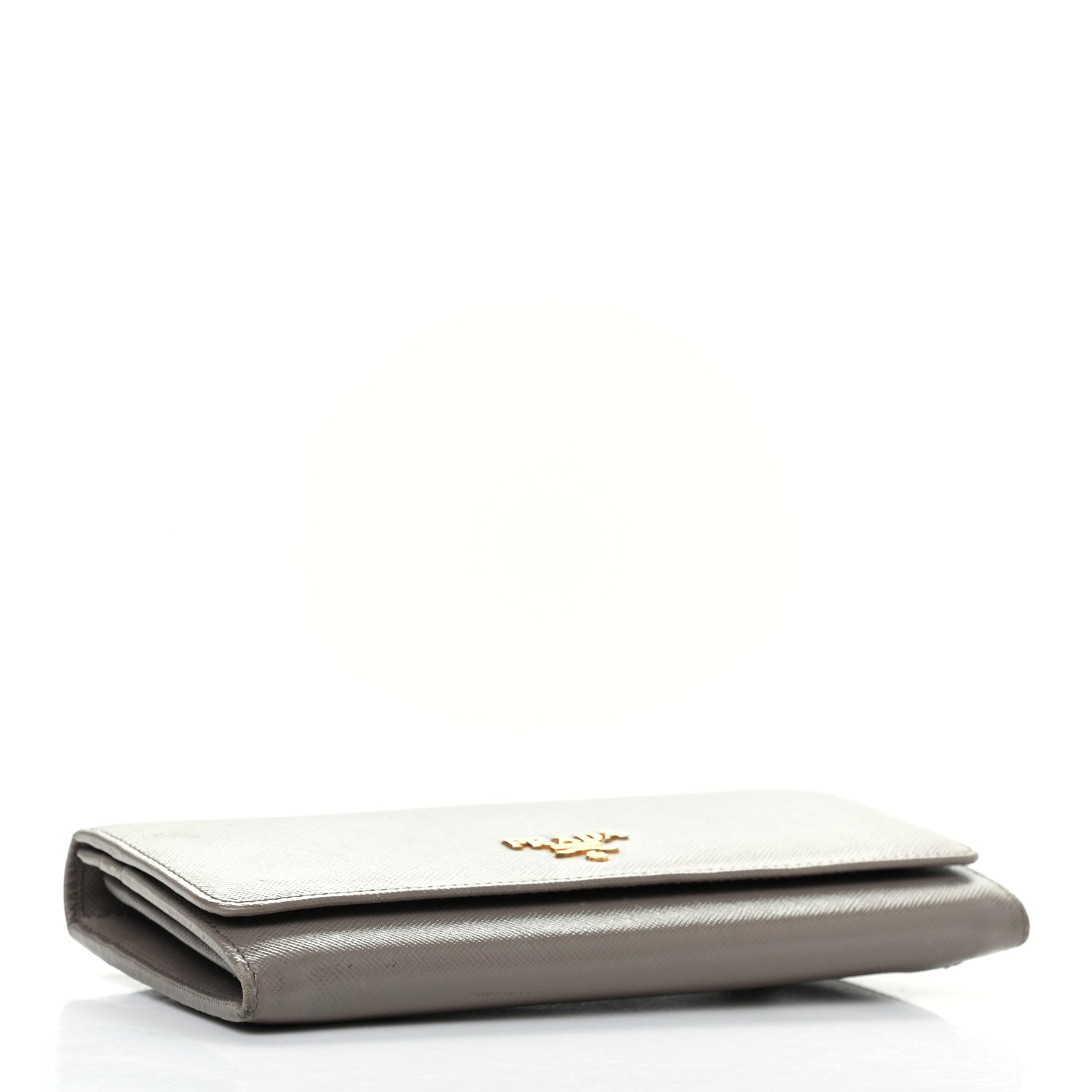 Prada Saffiano Metal Continental Flap Wallet Argilla 4 of 11