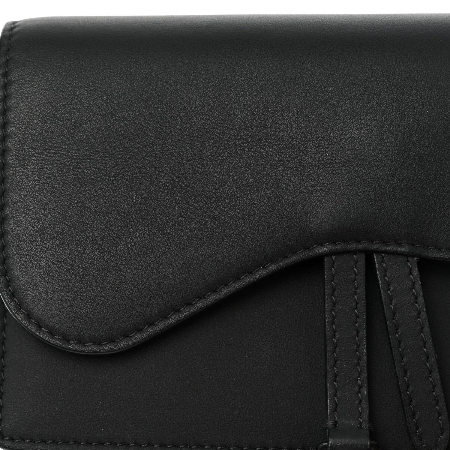 Christian Dior Ultra Matte Calfskin Saddle Belt Bag Black 14 of 15