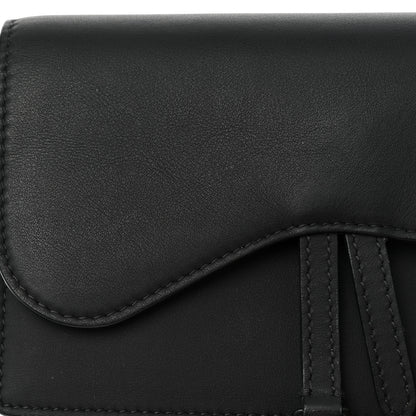Christian Dior Ultra Matte Calfskin Saddle Belt Bag Black 14 of 15