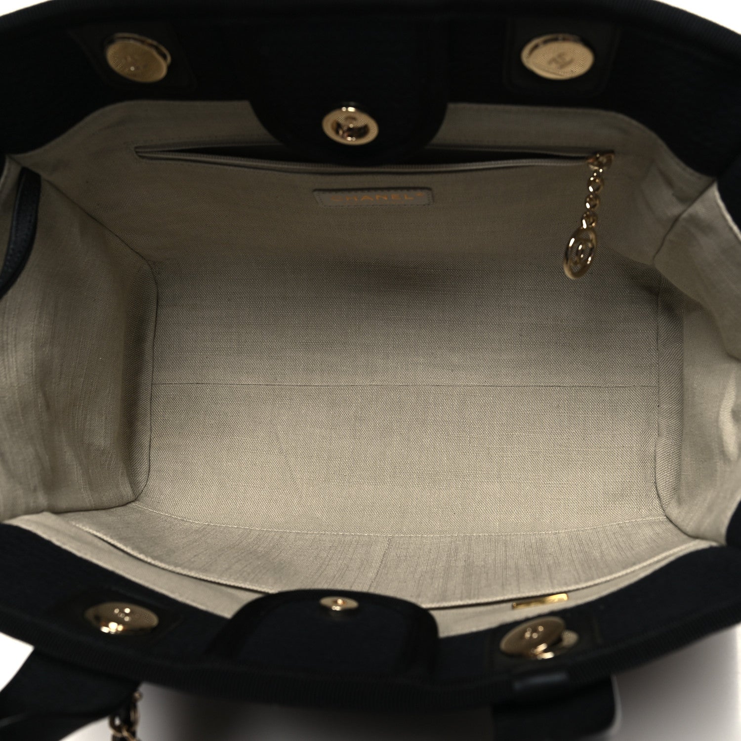 Chanel Mixed Fibers Small Deauville Tote Black 6 of 11