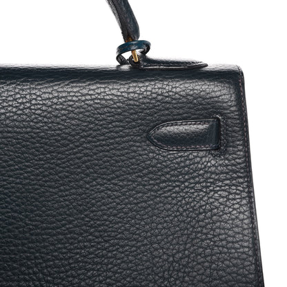 Hermes Fjord Sellier Kelly 32 Bleu Marine 10 of 41