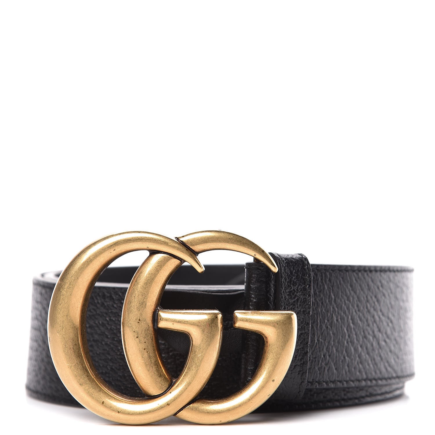Gucci Textured Calfskin Double G 40mm Belt 85 34 Black 1 of 8