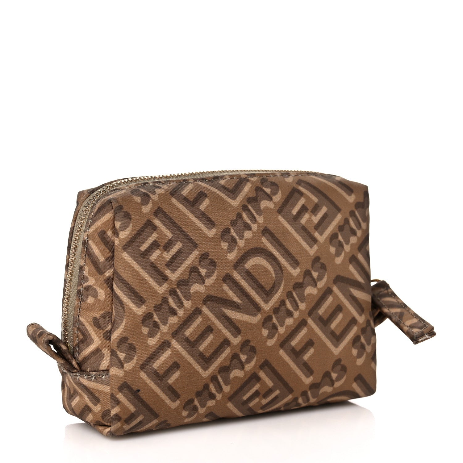 Fendi X SKIMS Nylon XS Trapezoid Beauty Pouch Sand 3 of 11