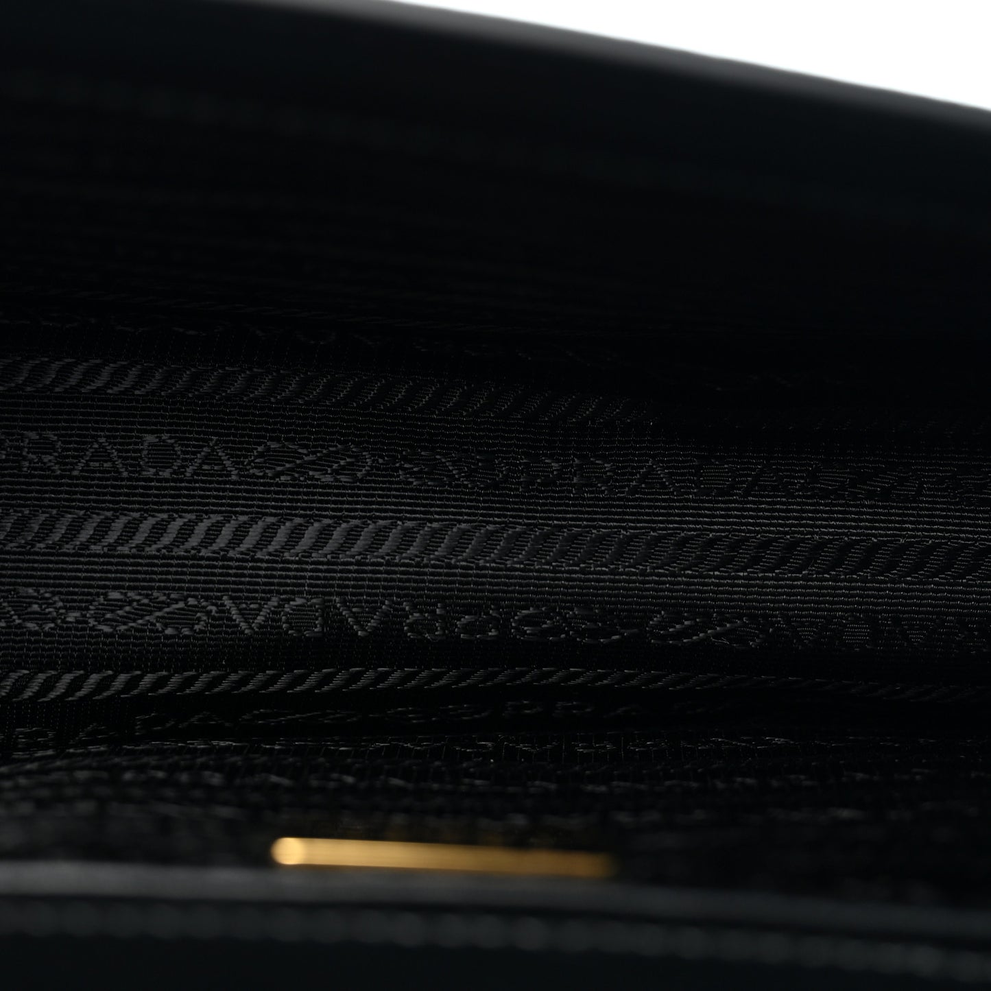 Saffiano Chain Shoulder Bag Black