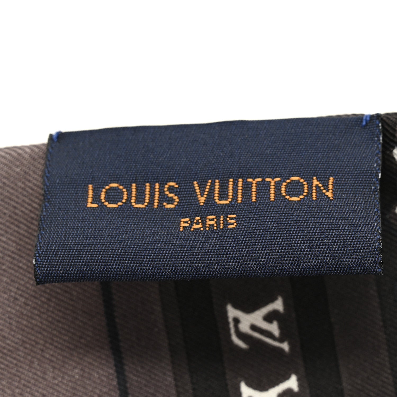 Louis Vuitton Silk Monogram LV World Bandeau Brown 3 of 3