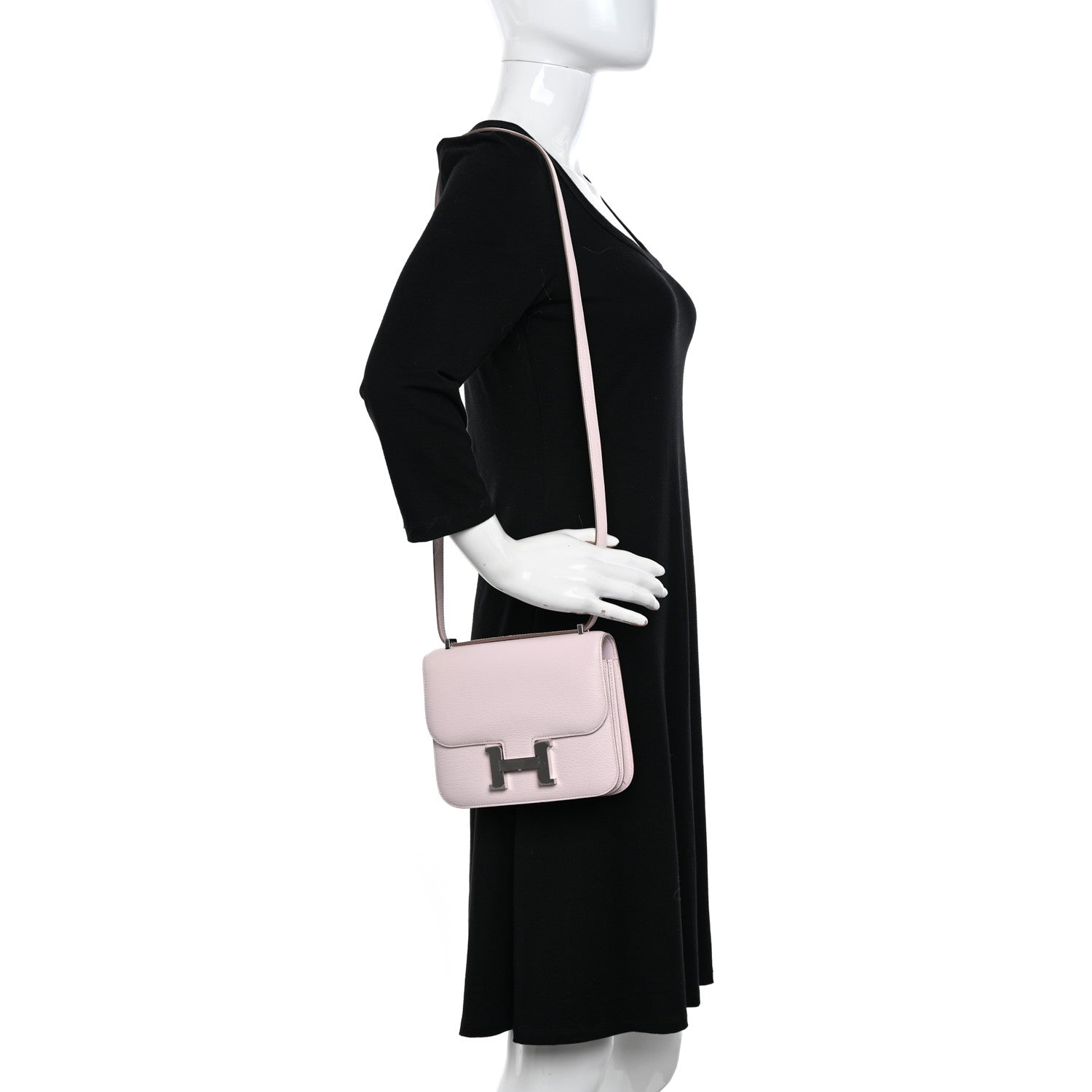 Hermes Chevre Mysore Constance 18 Mauve Pale 2 of 12