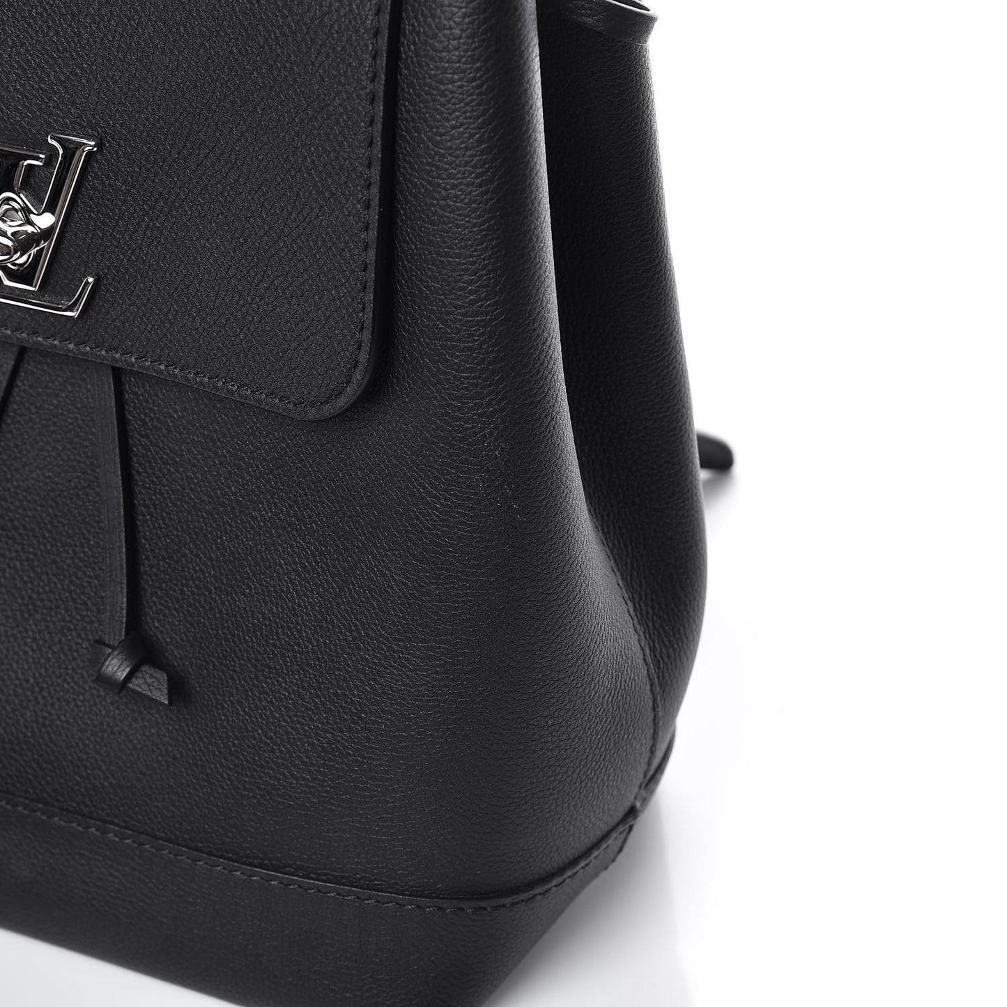 Calfskin Lockme Backpack Black