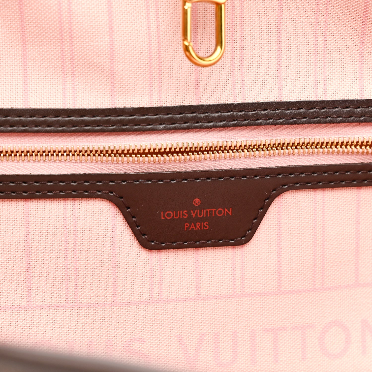 Louis Vuitton Damier Ebene Neo Neverfull MM Rose Ballerine 7 of 11