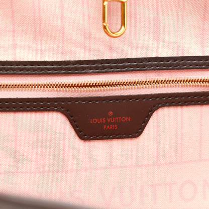Louis Vuitton Damier Ebene Neo Neverfull MM Rose Ballerine 7 of 11