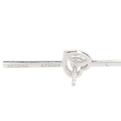 Messika 18K White Gold Diamond Joy Coeur Pave Single Earring 5 of 6