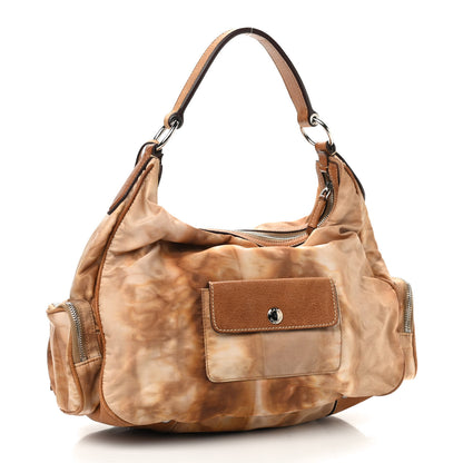 Prada Tessuto Nylon Legno Ombre Shoulder Bag Brown 3 of 11