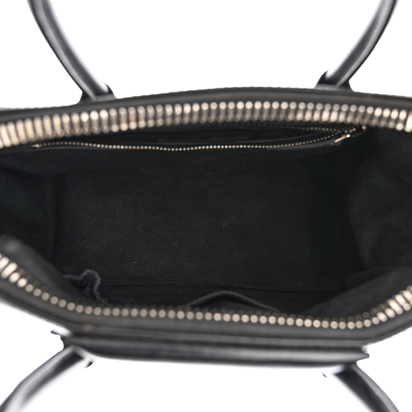 Shiny Lord Calfskin Small Antigona Black