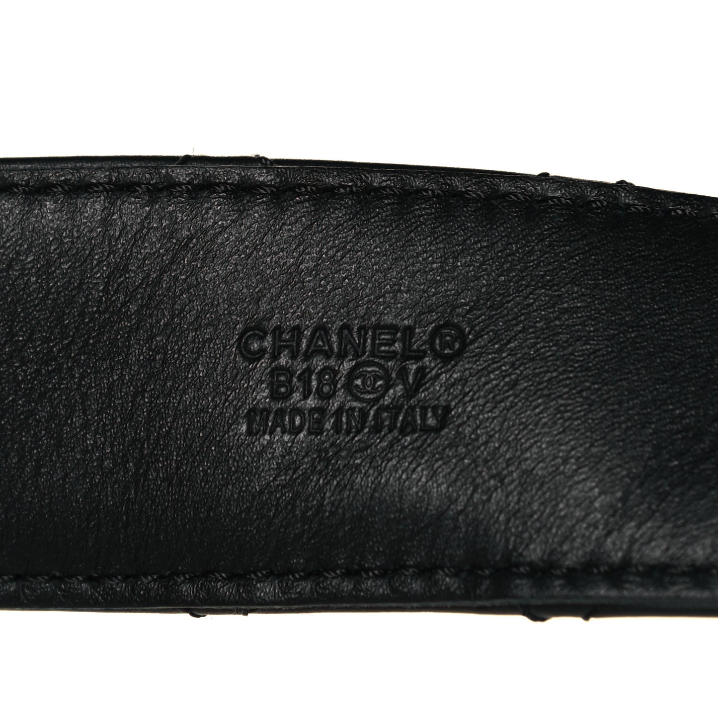 Lambskin Quilted CC Chain Belt 90 36 Black