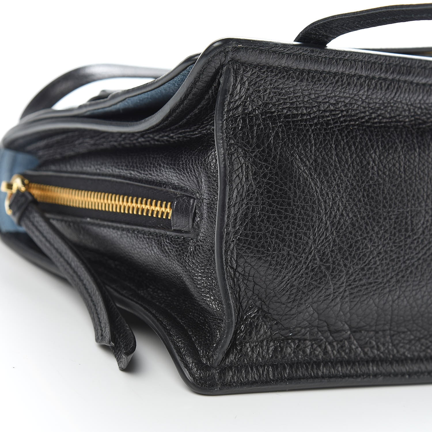 Prada Glace Calfskin Etiquette Flap Shoulder Bag Black 10 of 14