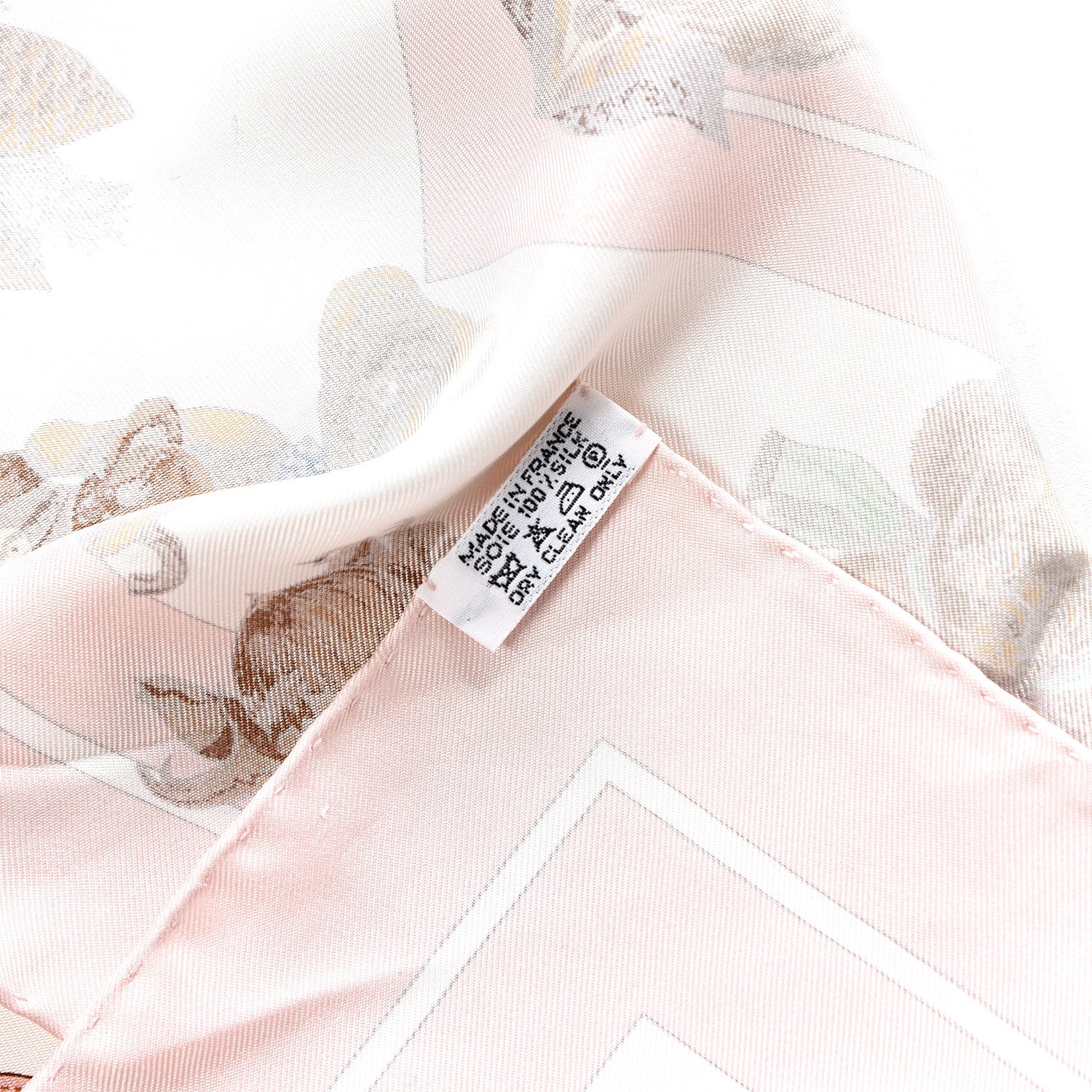 Hermes Silk Confident Des Coeurs Pocket Square Scarf 4 of 4