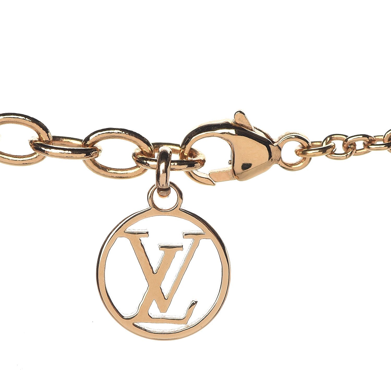 Louis Vuitton Essential V Necklace Gold 5 of 7