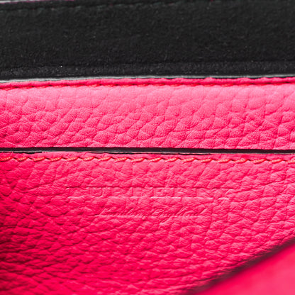 Burberry Calfskin Smooth Grain Small Burleigh Crossbody Bag Neon Pink 6 of 10