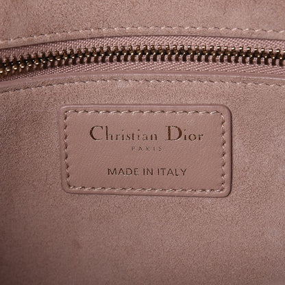 Christian Dior Lambskin Cannage Studded Large Dioraddict Flap Bag Nude 6 of 7