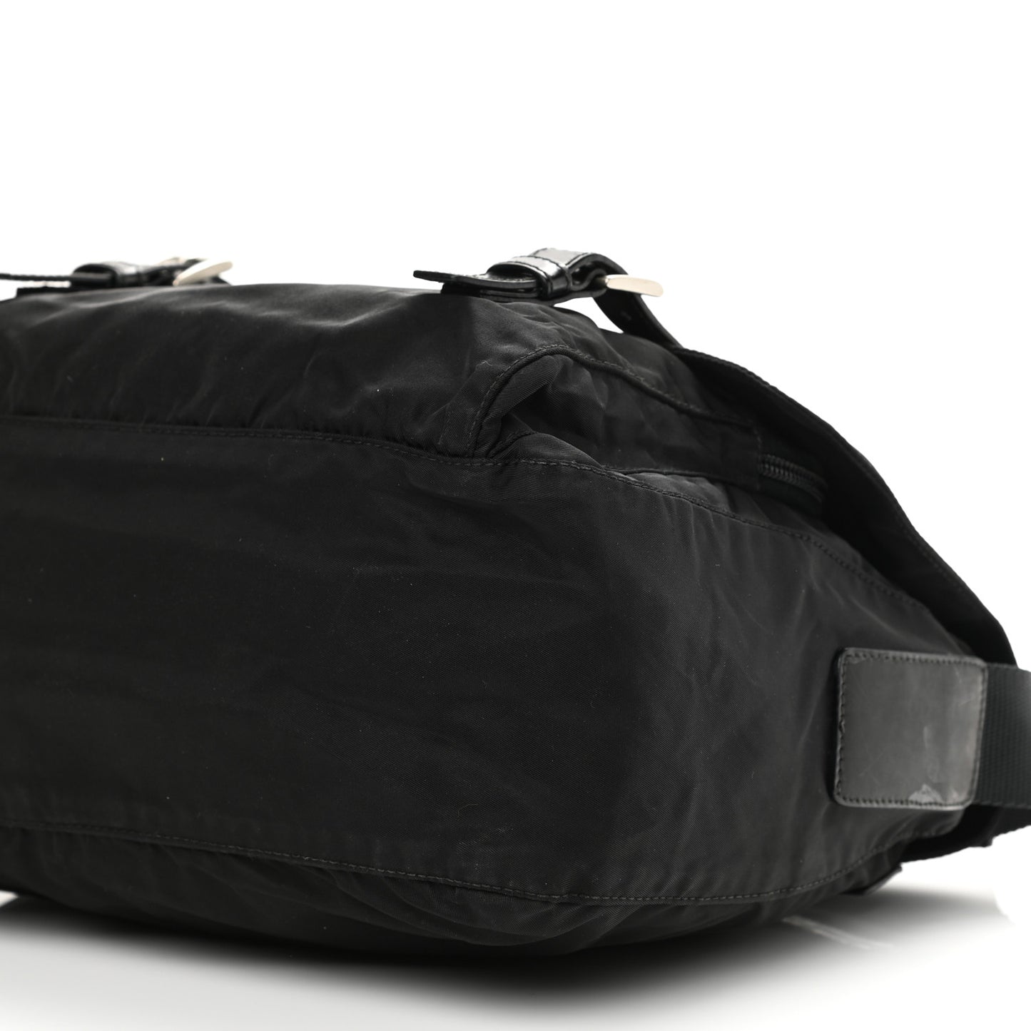 Nylon Vela Messenger Bag Black