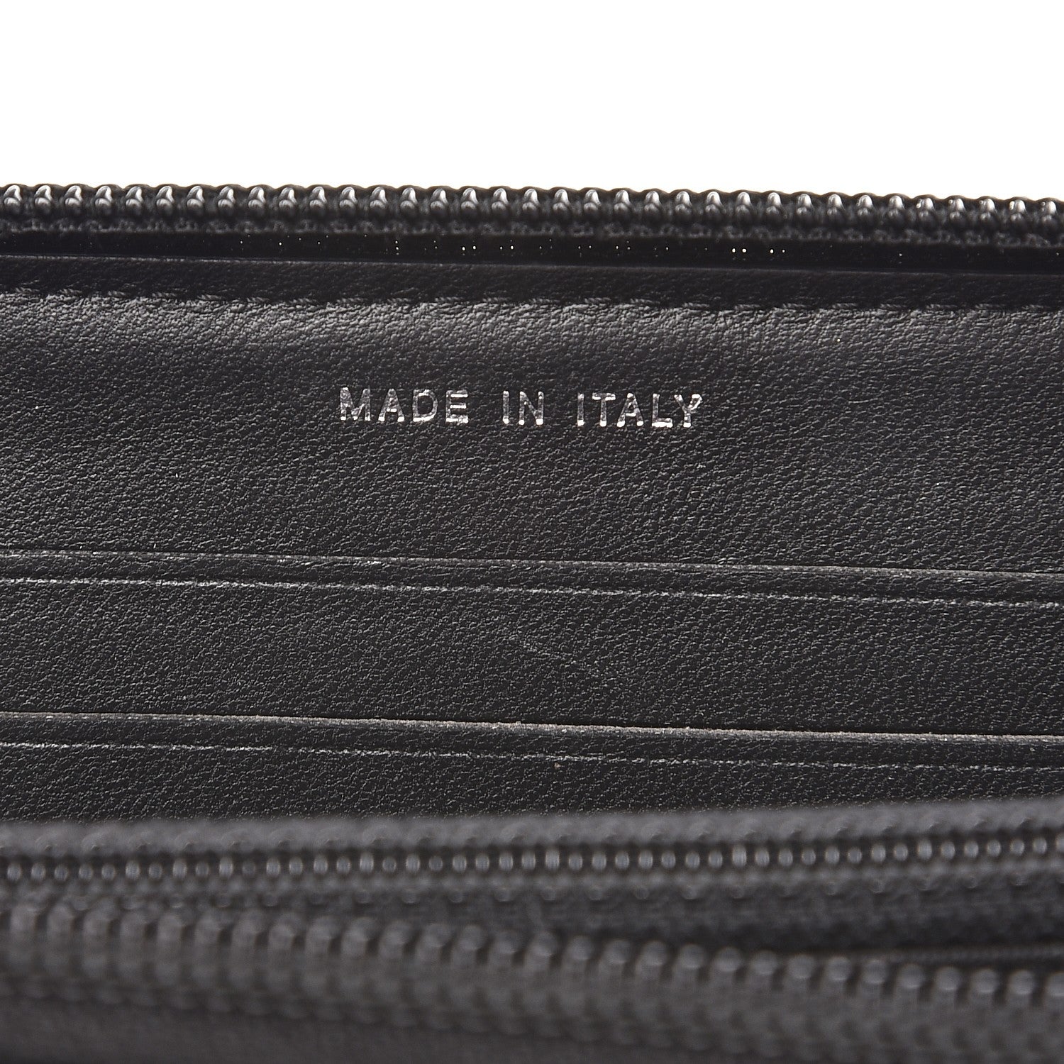 Chanel Lambskin Quilted Small Boy Zip Around Wallet Black 7 of 10