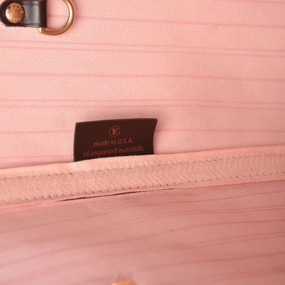 Louis Vuitton Damier Ebene Neo Neverfull MM Rose Ballerine 11 of 18