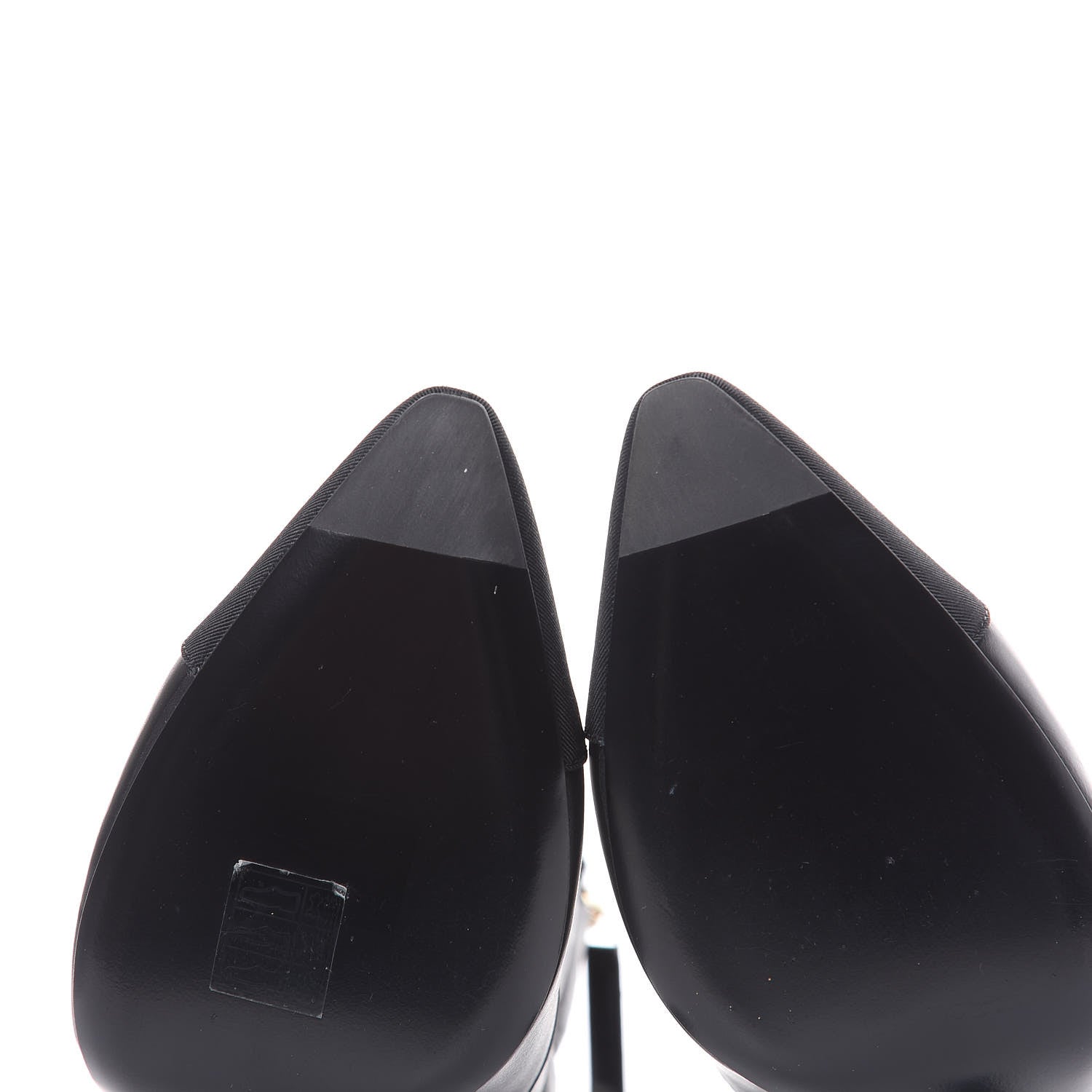 Chanel Lambskin Grosgrain Cap Toe Short Ankle Boots 40 Black 9 of 11