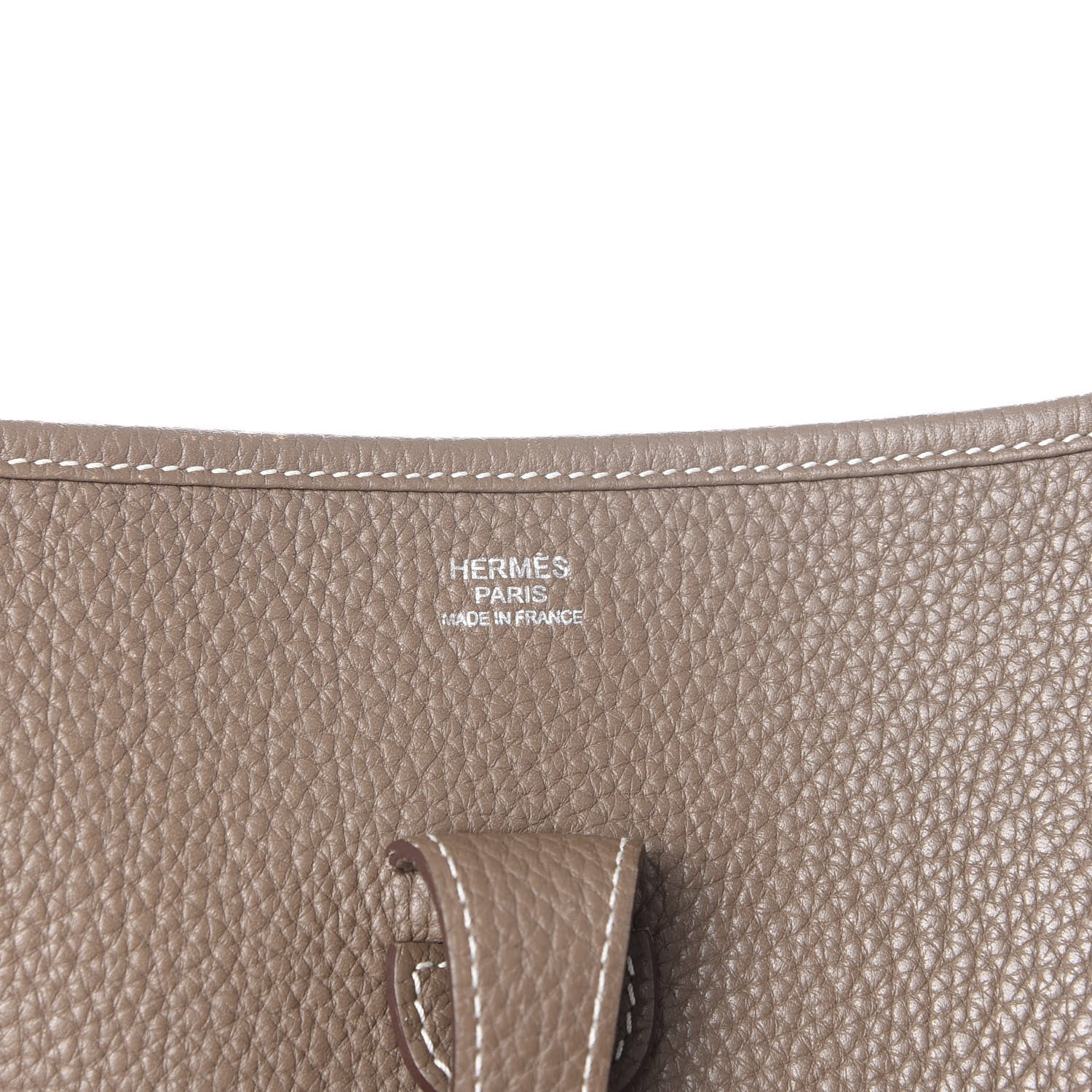 Hermes Taurillon Clemence Evelyne III PM Etoupe 5 of 8