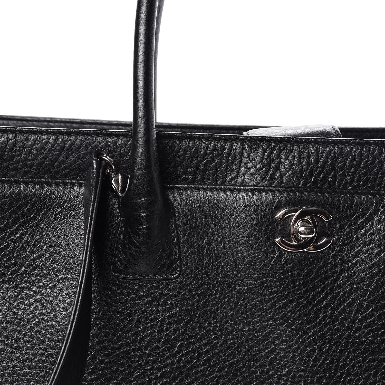 Chanel Calfskin Cerf Shopper Tote Black 9 of 11