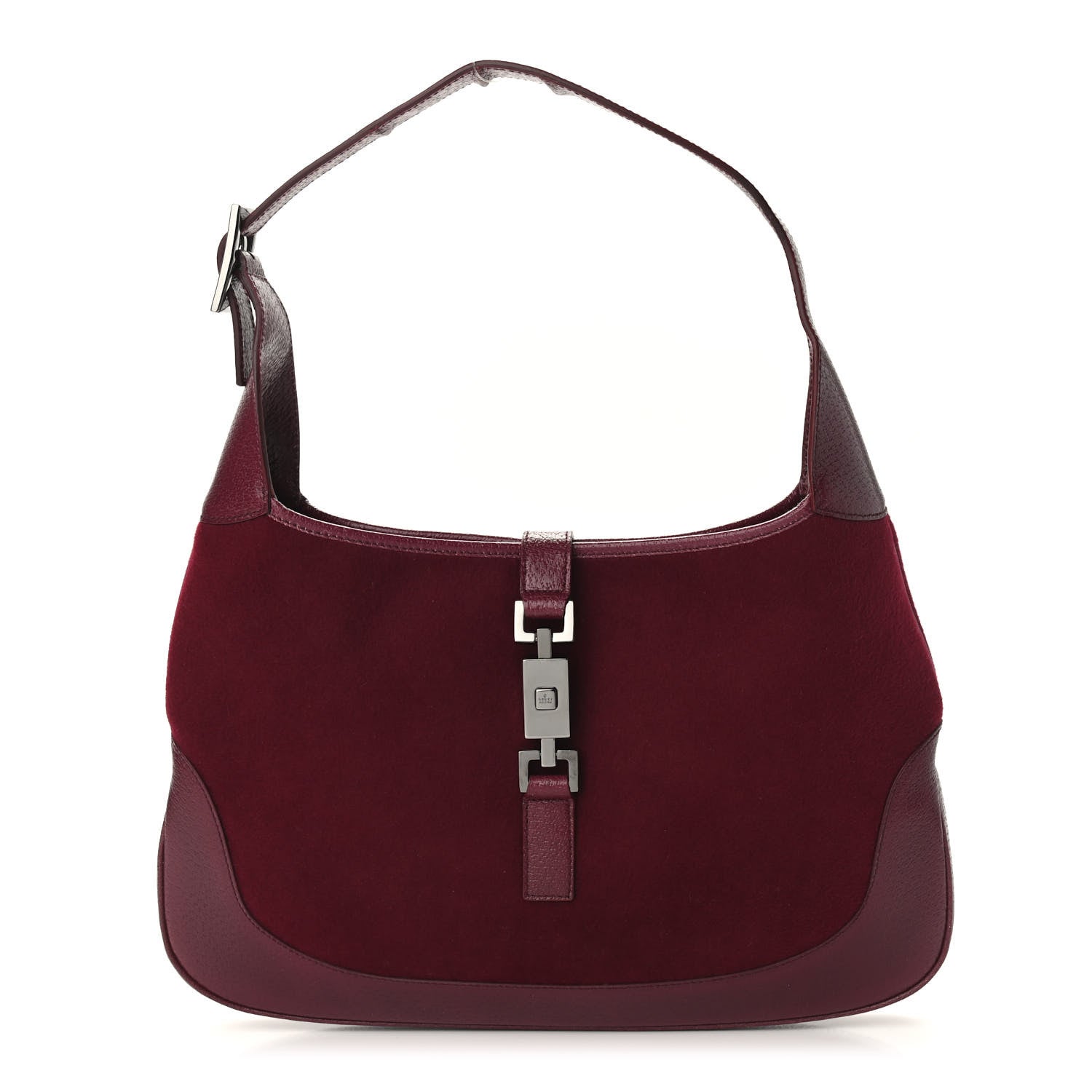 Gucci Wool Small Jackie O Hobo Purple 2 of 11