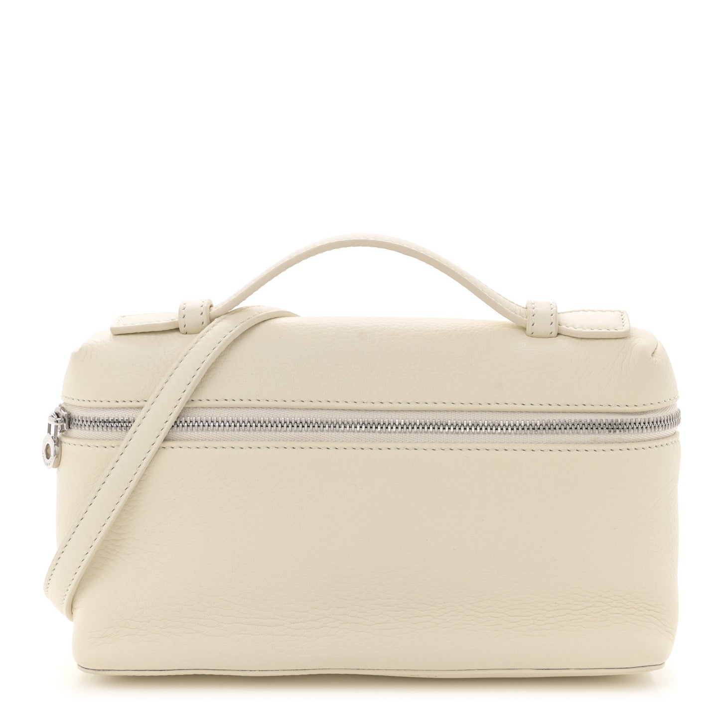 Grained Calfskin L19 Extra Pocket Pouch Whisper White