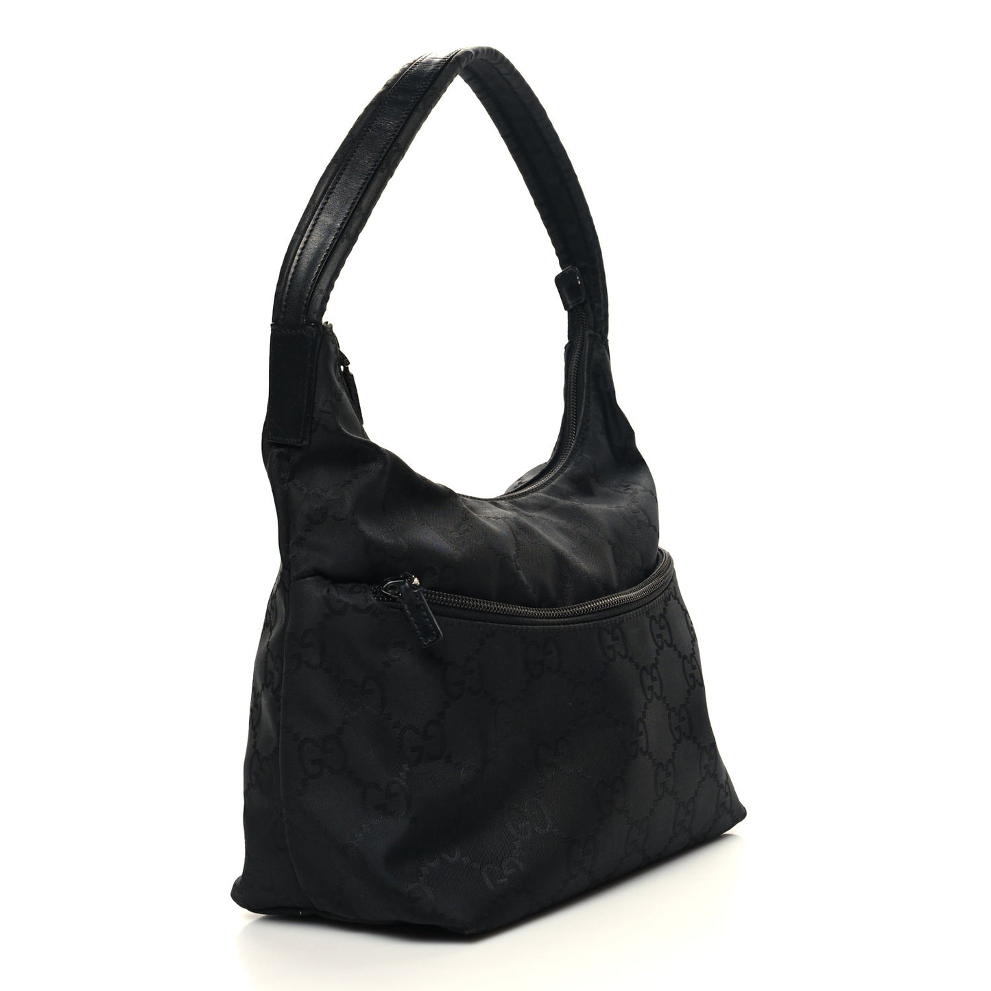 Nylon Monogram Small Hobo Black