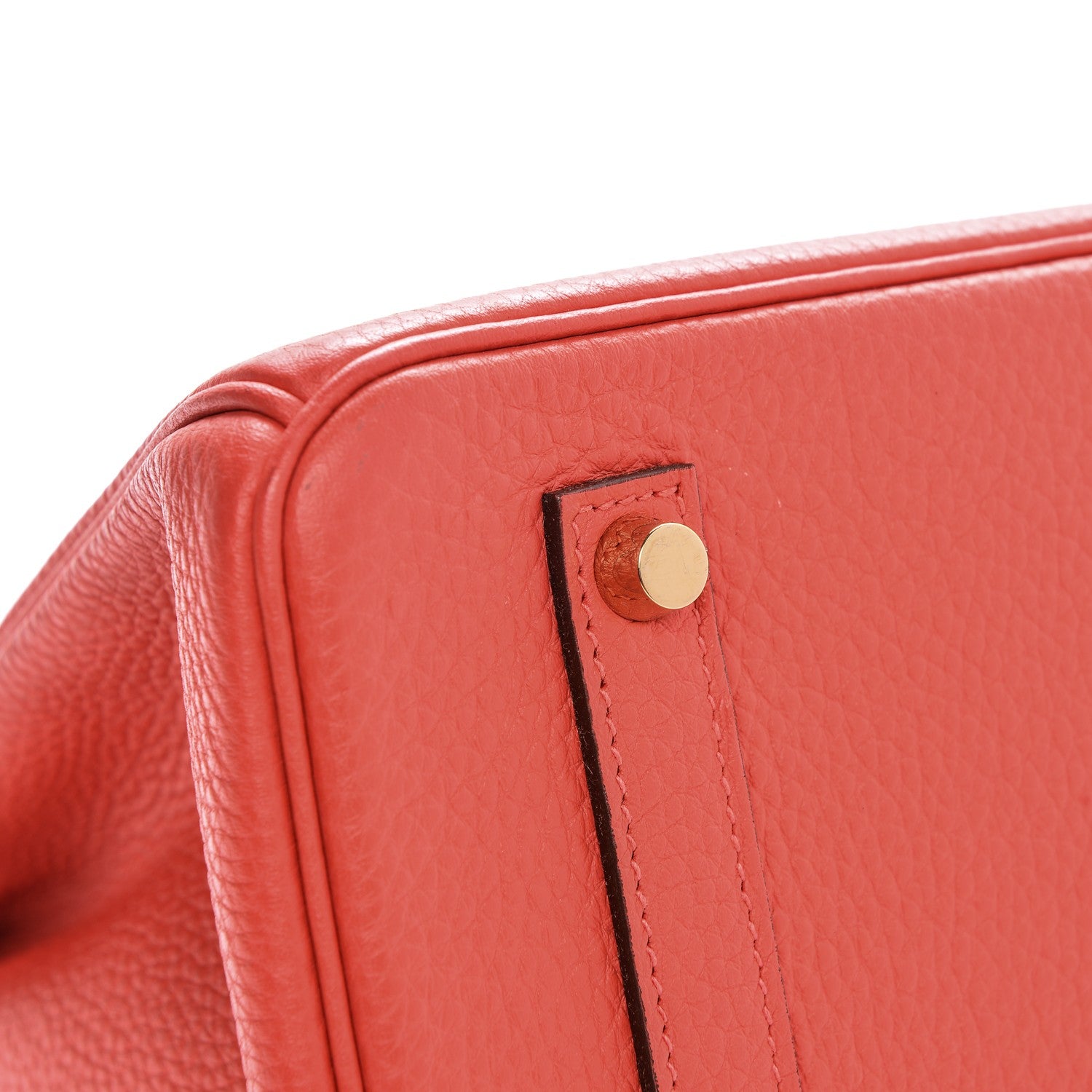 Hermes Taurillon Clemence Birkin 35 Rouge Pivoine 12 of 34