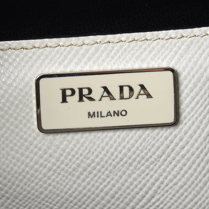 Prada Saffiano Cuir Twin Tote Talco 7 of 14