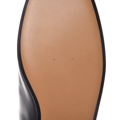 Gucci Calfskin Flower Embroidered Princetown Slippers 40 Black 9 of 11