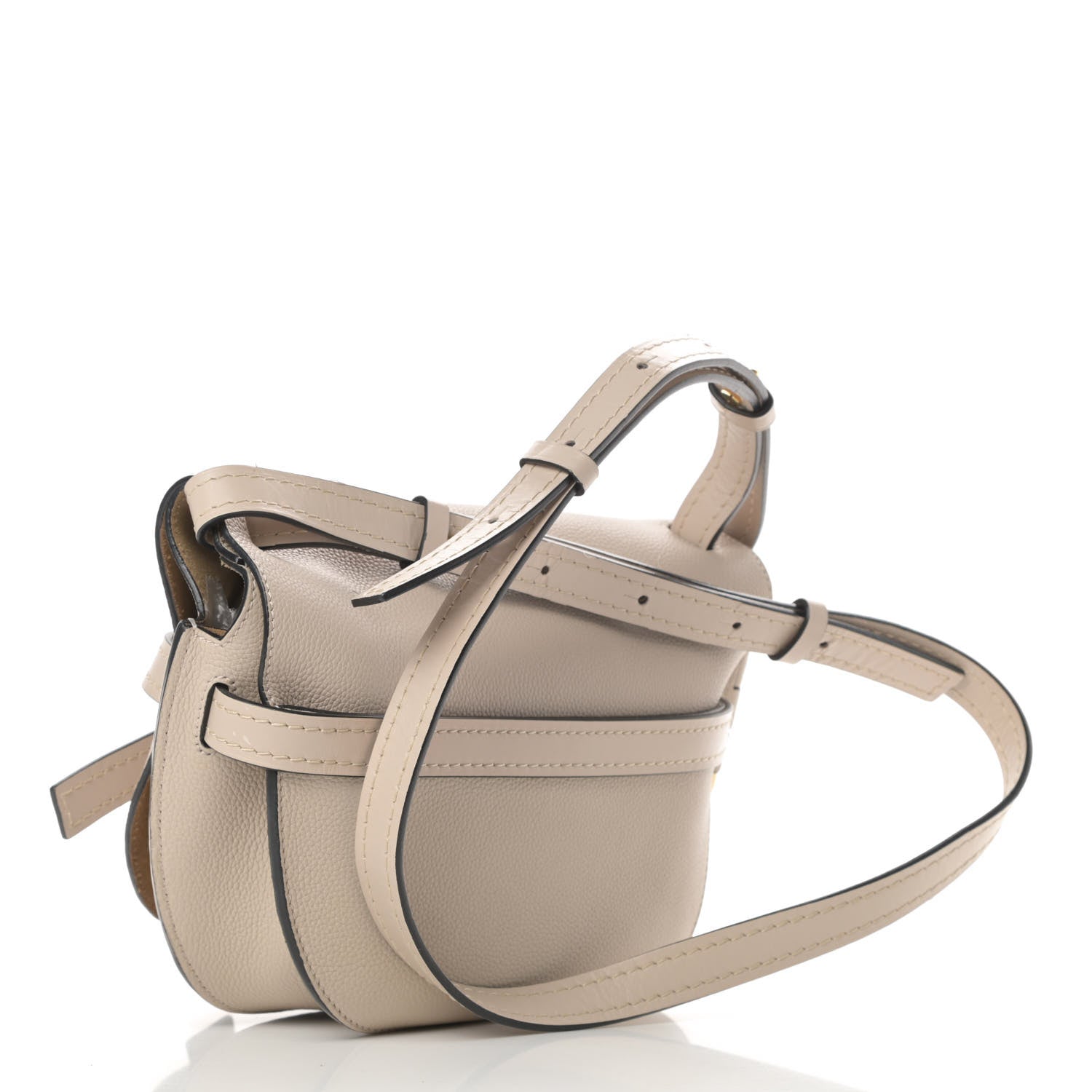 Loewe Grained Calfskin Small Gate Crossbody Bag Light Ghost 3 of 10