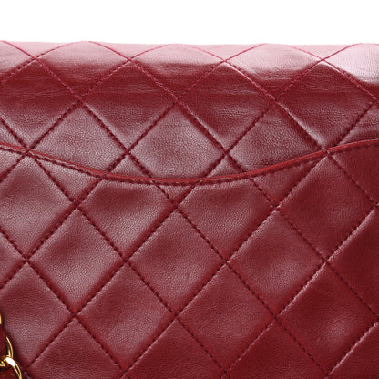 Chanel Lambskin Quilted Medium Double Flap Red 16 of 20