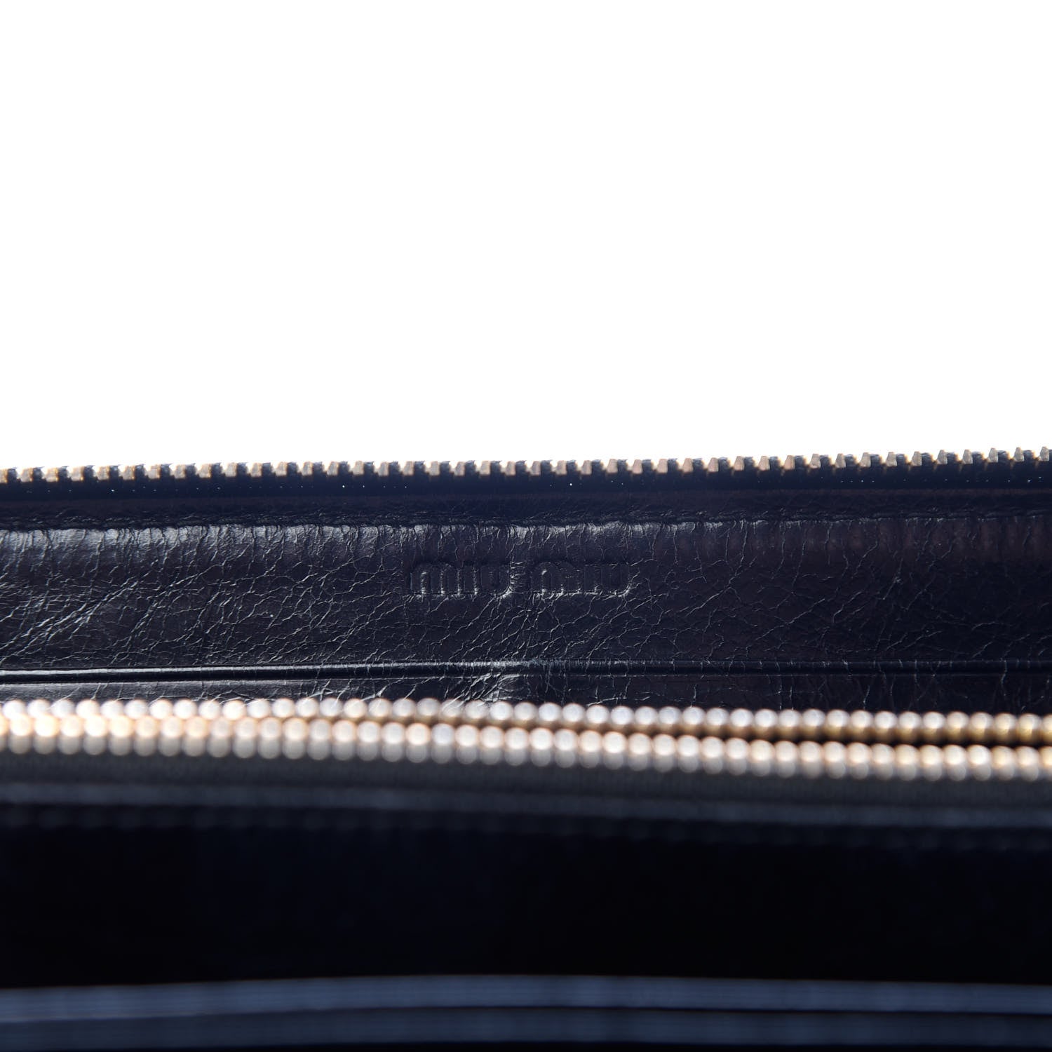 Miu Miu Matelasse Zip Around Wallet Black 6 of 6
