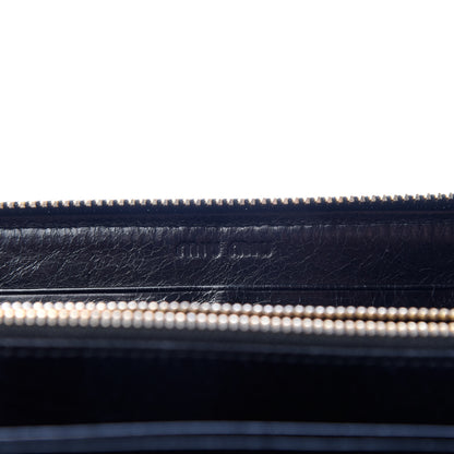 Miu Miu Matelasse Zip Around Wallet Black 6 of 6