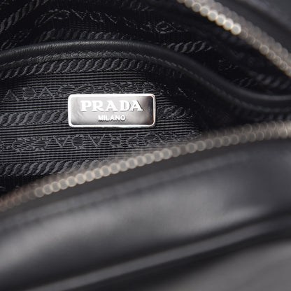 Prada Soft Calfskin Camera Crossbody Bag Black 6 of 10