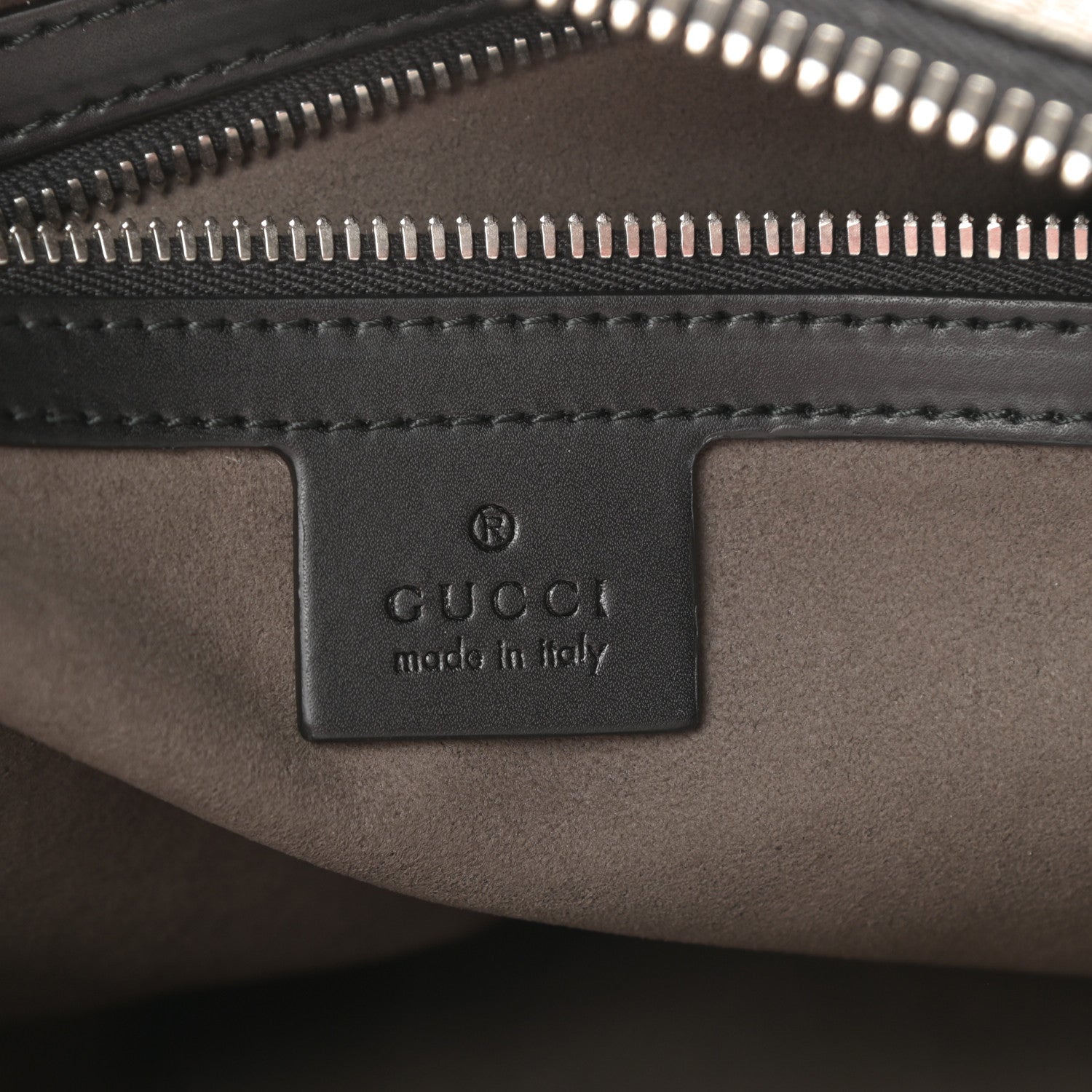 Gucci GG Supreme Monogram Mens Wristlet Black 6 of 8
