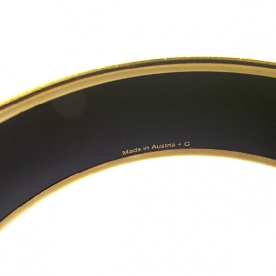 Hermes Enamel BRACELET Bangle Birds Yellow 7 of 7
