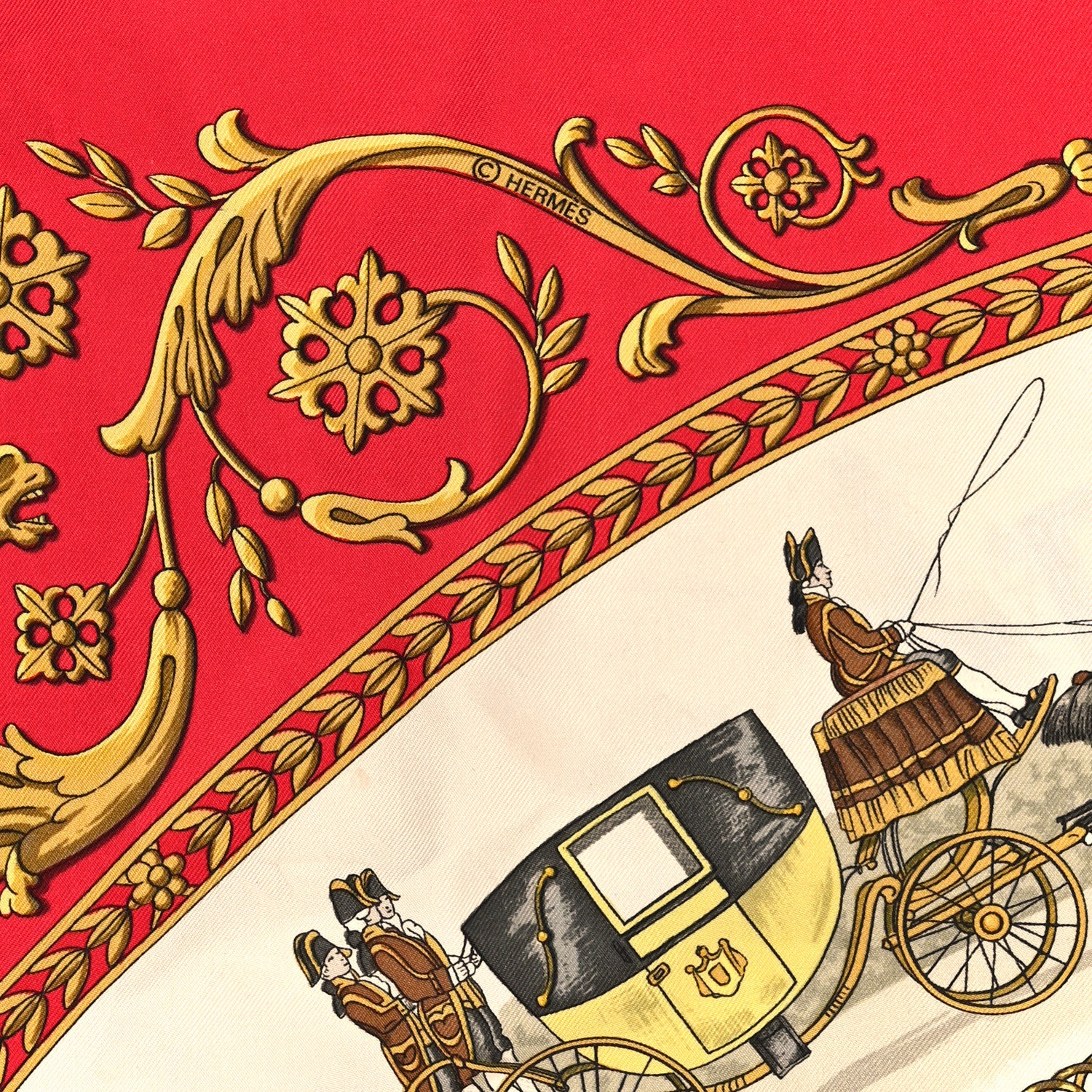Hermes Silk La Promenade de Longchamps Scarf 90 3 of 4