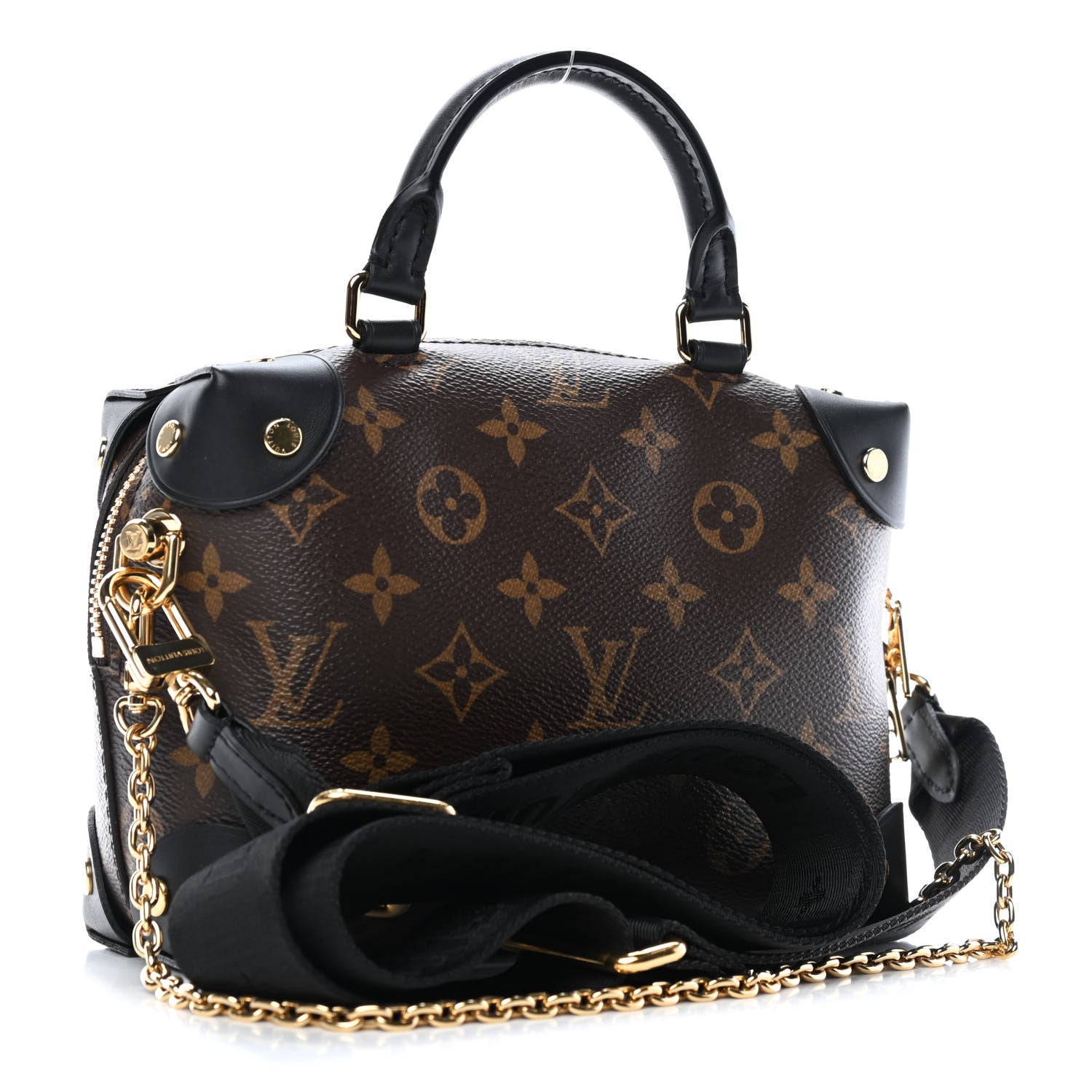 Louis Vuitton Monogram Petite Malle Souple Black 2 of 4