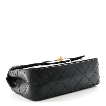 Chanel Aged Calfskin Quilted 2.55 Reissue Mini Flap Black 4 of 11
