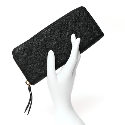 Louis Vuitton Empreinte Clemence Wallet Black 2 of 7