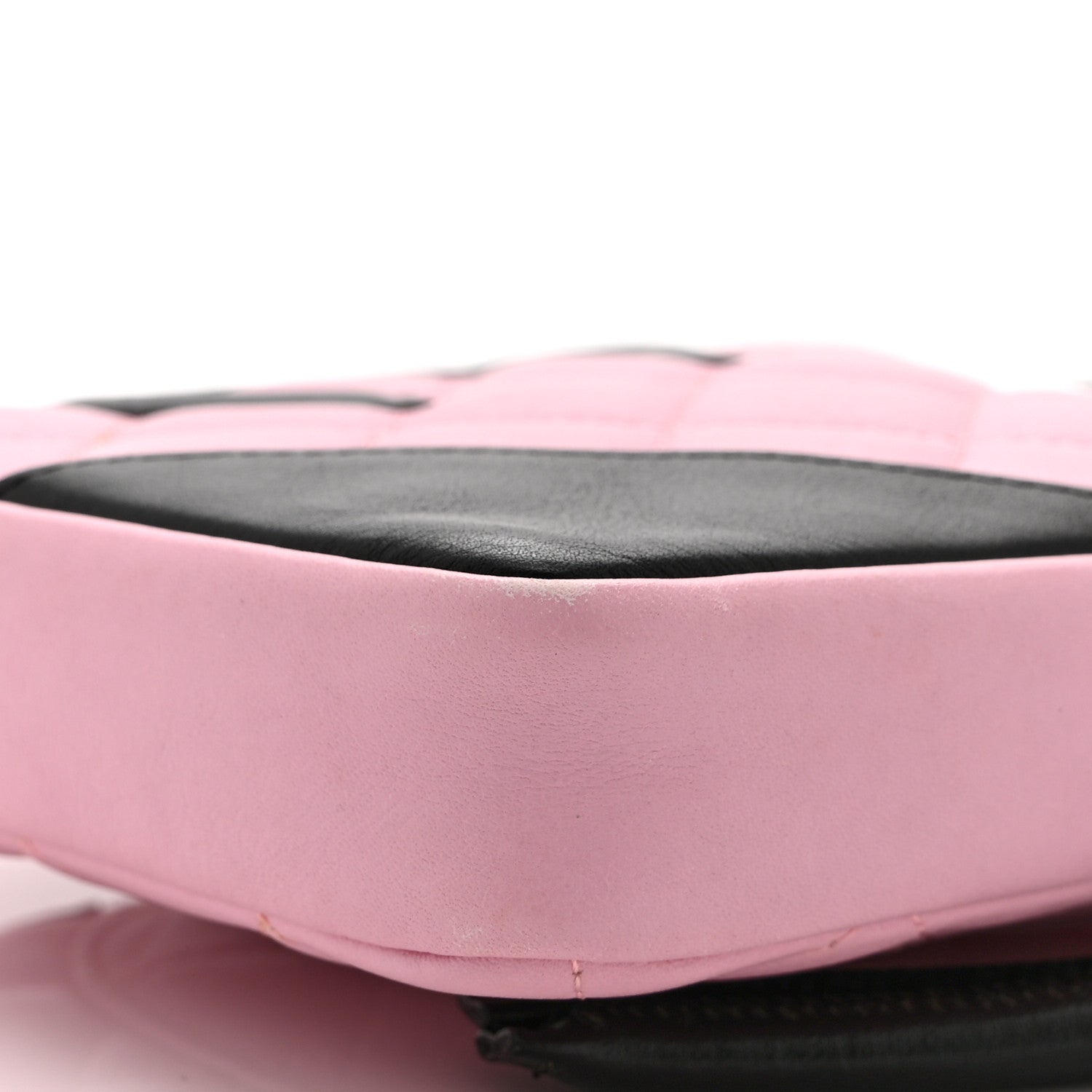 Chanel Calfskin Quilted Small Cambon Messenger Pink Black 10 of 10