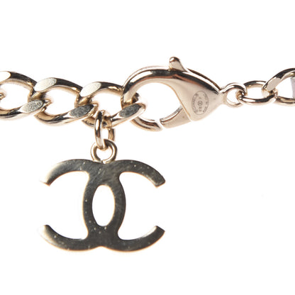 Chanel Metal Lambskin Lock Necklace Iridescent Pink 4 of 5
